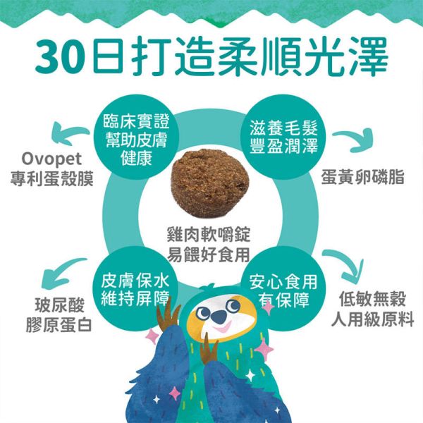 【IN-Plus】 犬用保健品  60顆/120顆/300顆   蛋殼膜卵磷脂｜護膚亮毛・魚油舒敏配方 IN PLUS 蛋殼膜卵磷脂

狗狗皮膚保健

狗狗毛髮亮澤

狗狗舒敏保健品

狗狗魚油卵磷脂

犬用保健食品

狗狗護毛營養品

狗狗掉毛改善

寵物皮膚毛髮保健