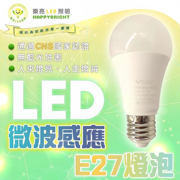 認證通過 樂亮 LED 微波感應燈泡 12W E27燈泡 全天候 感應燈 LED燈泡 微波感應 燈泡 12W感應燈泡,6500K白光 感應燈泡, 微波感應燈泡, 樂亮LED燈泡, 人體感應燈泡, 自動開關燈泡, E27感應燈泡, LED感應燈泡, 12W感應燈泡, 樓梯感應燈, 走廊燈泡, 玄關感應燈, 陽台燈具, 無藍光LED燈, CNS認證燈泡, 台灣製LED燈, 節能感應燈泡, 燈泡會自動亮, 感應開關燈, 居家照明燈泡, 防盜燈泡