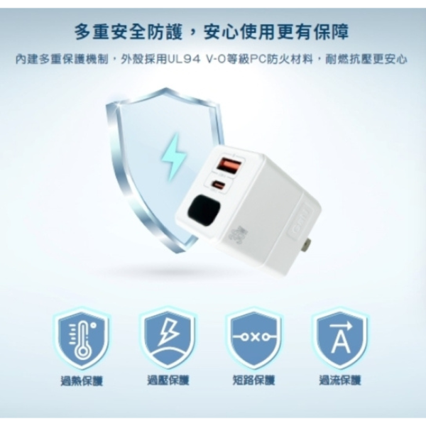 Wephone 38W 二孔 氮化鎵 充電頭 充電器 快充頭 適 iphone 16 15 s25 