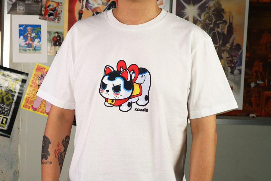 NEXTee KONEKO KOMA 短袖T恤 白色＆黑色 NEXTee KONEKO KOMA 短袖T恤 白色＆黑色