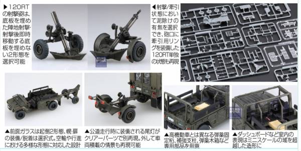 1/72 重迫牽引車 120mm 迫撃砲 RT FUJIMI Mi20 陸上自衛隊 富士美 組裝模型 FUJIMI,1/72,mi,陸上自衛隊,10式戰車,三噸半,軍卡,重迫牽引車,120mm,迫撃砲,RT,