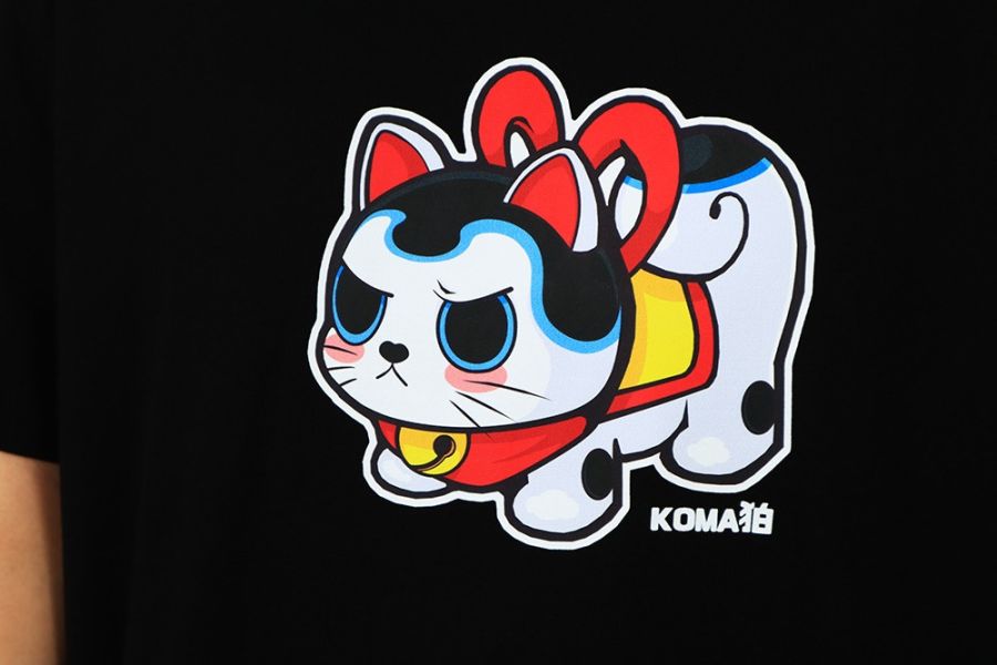 NEXTee KONEKO KOMA 短袖T恤 白色＆黑色 NEXTee KONEKO KOMA 短袖T恤 白色＆黑色