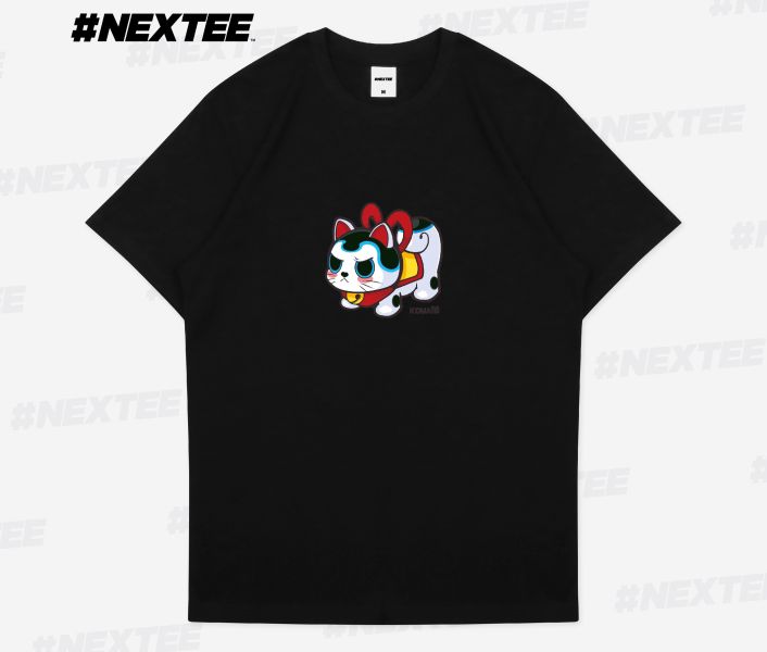 NEXTee KONEKO KOMA 短袖T恤 白色＆黑色 NEXTee KONEKO KOMA 短袖T恤 白色＆黑色