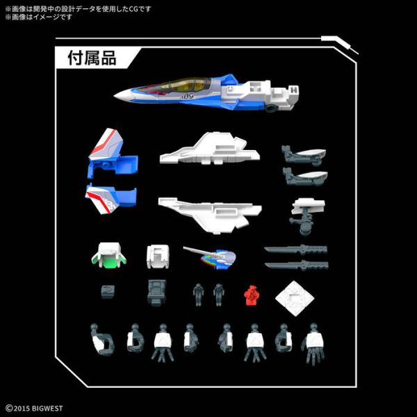 BANDAI HG 1/100 超時空要塞 VF-31J 英雄式 疾風・英麥曼座機 組裝模型 BANDAI HG 1/100 超時空要塞 VF-31J 英雄式 疾風・英麥曼座機 組裝模型