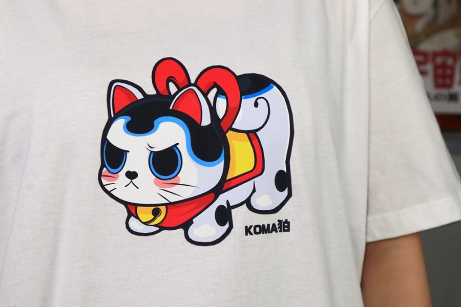 NEXTee KONEKO KOMA 短袖T恤 白色＆黑色 NEXTee KONEKO KOMA 短袖T恤 白色＆黑色