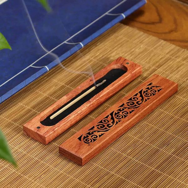 原木香 紅花梨木臥香盒 (無黏香、10.5cm以下線香適用) 臥香座 線香座 無黏香座 香具 花梨木臥香盒,花梨木,臥香座,無黏香座,線香座,香具,香盒