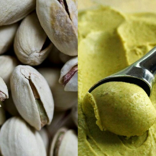 【特濃！西西里島傷心果冰淇淋】: 加了很多、很多、很多的高價開心果醬！ 義大利西西里島；開心果；開心果冰淇淋；傷心果；低糖；法式手工冰淇淋；駱師傅法式冰淇淋之家