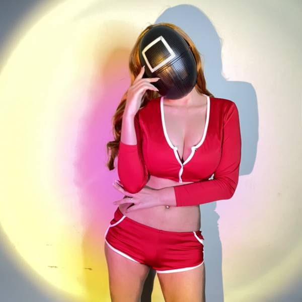 魷魚遊戲 性感兩件式中空套裝  舞蹈服裝 超短熱褲 魷魚遊戲性感兩件式中空套裝  舞蹈服裝 超短熱褲 筱雅衣舖【BT1217】