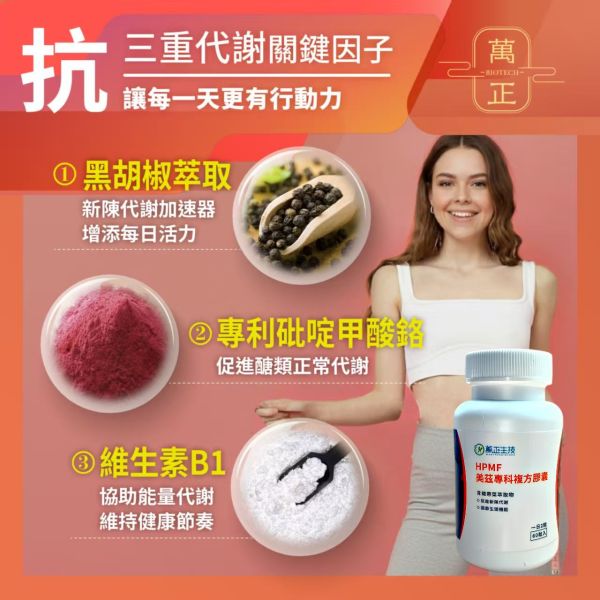 美茲專科膠囊 低碳飲食救星 拉長放縱期 60入/瓶 專利HPMF™柑橘萃取 輕鬆新陳代謝 形態管理 