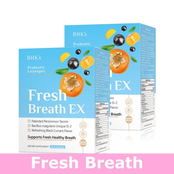 BHK's Fresh Breath EX Probiotic Lozenges (Black Currant Flavor)【Fresh Breath】 