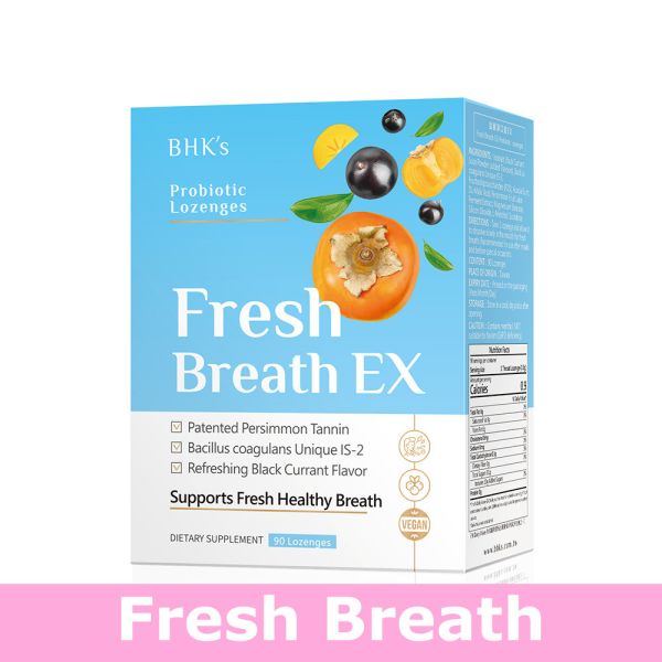 BHK's Fresh Breath EX Probiotic Lozenges (Black Currant Flavor)【Fresh Breath】 