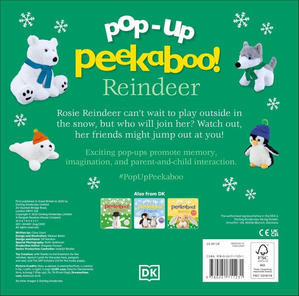 DK Pop-Up Peekaboo! Reindeer(躲貓貓大翻頁立體書：馴鹿) 