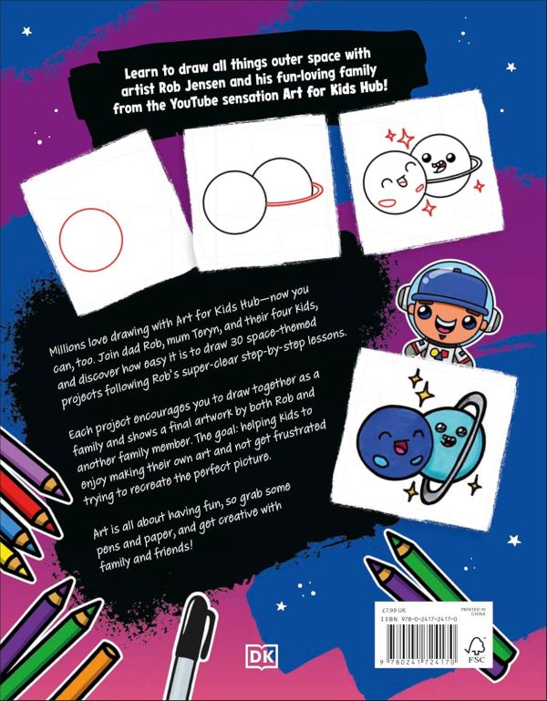 DK Draw with Art for Kids Hub Space(畫出太空：Art for Kids Hub 教你玩繪畫) 