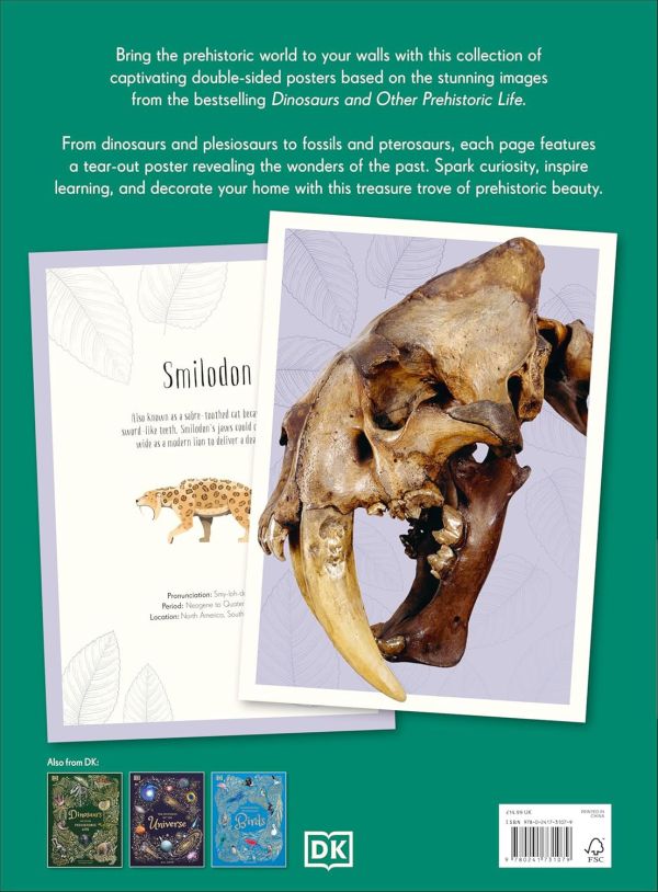 DK Dinosaurs and Other Prehistoric Life Poster Book(恐龍與其他史前生物海報書) 