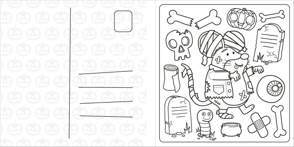 DK Super Cuties A Cosy Halloween Colouring Book(超可愛著色書：溫馨萬聖節) 