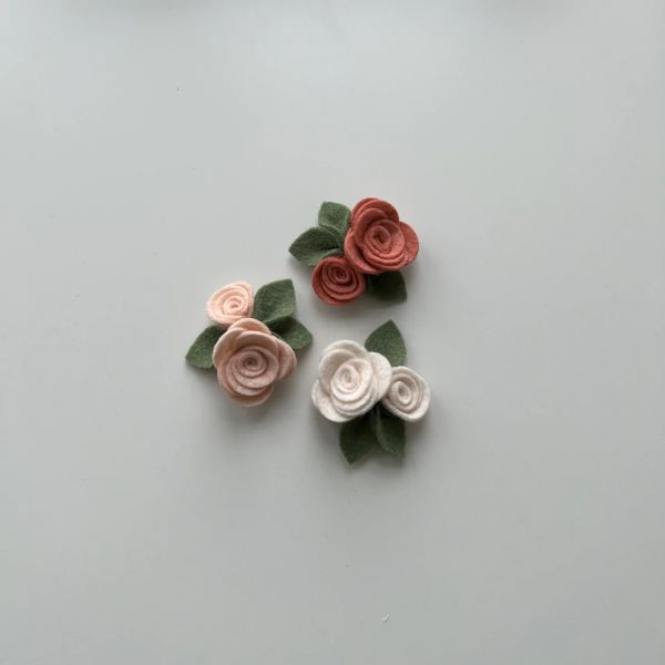 Felt Me Knot Dainty Roses 玫瑰髮夾 - Blush 